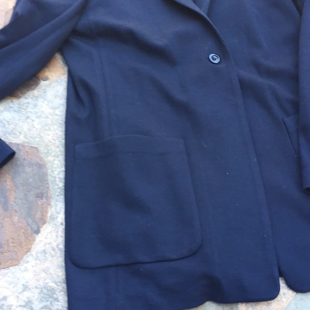 Banana Republic Navy blue jacket blazer stretch L - Picture 5 of 8